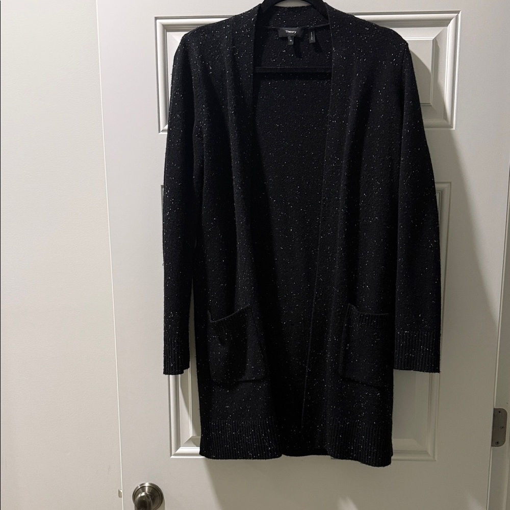 Theory Black Sparkle Women's Cardigan